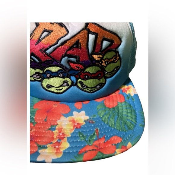 Nickelodeon TEENAGE MUTANT NINJA Turtles Rad Embroidered Trucker Hat TMNT - Picture 3 of 6